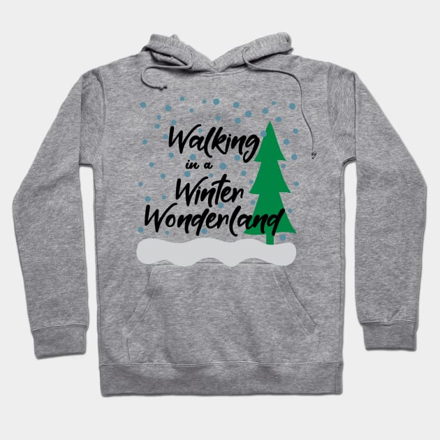 Walking in a Winter Wonderland Hoodie by Peach Lily Rainbow